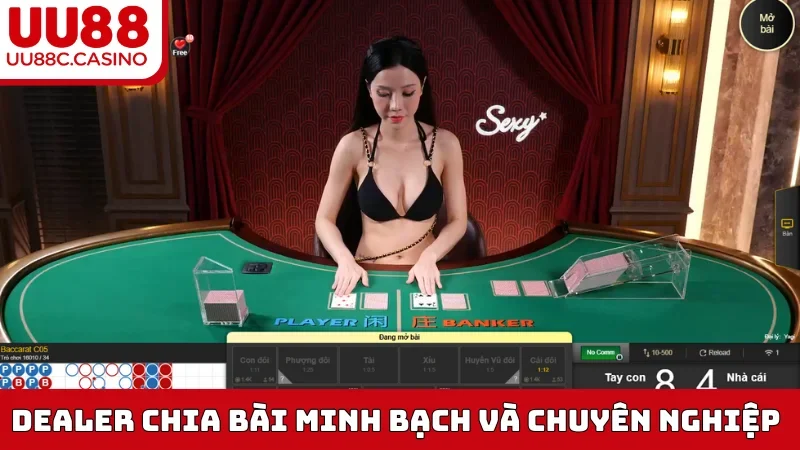 Dealer chia bài minh bạch và chuyên nghiệp